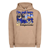 Pigment Burro im just here for the snacks volleyball brother Urban Hoodie - Zillion Design Studio