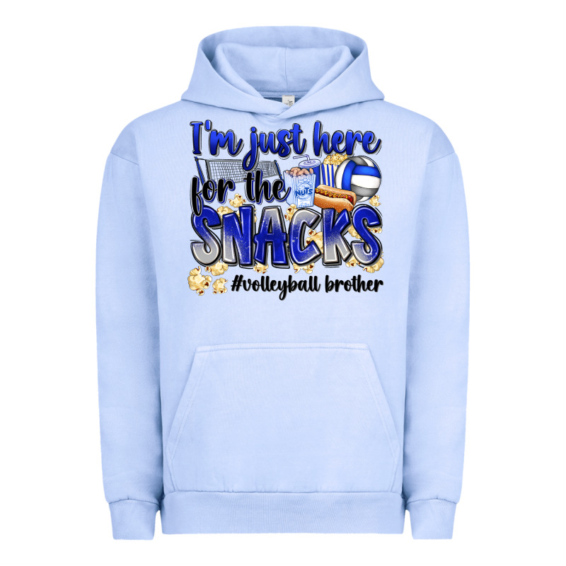 Im Just Here For The Snacks Volleyball Brother Urban Hoodie by Zillion Design Studio | Teevron