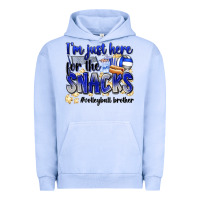 Pigment Grape Ice im just here for the snacks volleyball brother Urban Hoodie - Zillion Design Studio