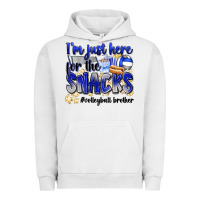 Pigment Lunar Rock im just here for the snacks volleyball brother Urban Hoodie - Zillion Design Studio