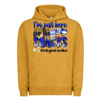 Pigment Peanut Butter im just here for the snacks volleyball brother Urban Hoodie - Zillion Design Studio