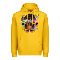 Lemon 90s afro messy bun Premium Hoodie - texasbilliewilder