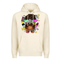 Tofu 90s afro messy bun Premium Hoodie - texasbilliewilder