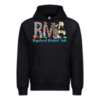 Black rma registered medical aide Urban Hoodie - Zillion Design Studio