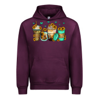 Mauve Wine sunflowers coffee cups Urban Hoodie - Zillion Design Studio