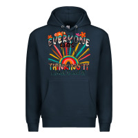 Navy everyone was thinking it i just said it Premium Hoodie - Zillion Design Studio