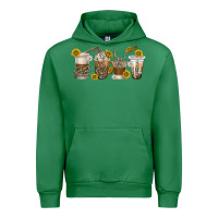 Emerald skeleton hands coffee cups Urban Hoodie - texasbilliewilder