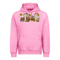 Fuchsia Pink skeleton hands coffee cups Urban Hoodie - texasbilliewilder