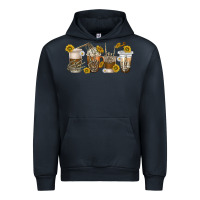 Navy skeleton hands coffee cups Urban Hoodie - texasbilliewilder