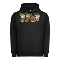 Pigment Black skeleton hands coffee cups Urban Hoodie - texasbilliewilder