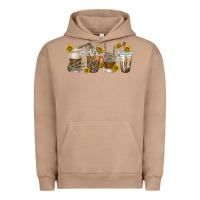 Pigment Burro skeleton hands coffee cups Urban Hoodie - texasbilliewilder