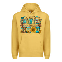 Antique Gold a little country a little hood Premium Hoodie - texasbilliewilder