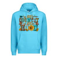 Ocean Blue a little country a little hood Premium Hoodie - texasbilliewilder