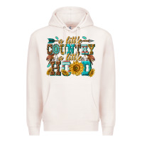 Pale Pink a little country a little hood Premium Hoodie - texasbilliewilder