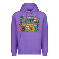 Purple a little country a little hood Premium Hoodie - texasbilliewilder