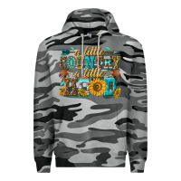 Slate Camo a little country a little hood Premium Hoodie - texasbilliewilder