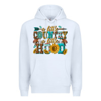White a little country a little hood Premium Hoodie - texasbilliewilder