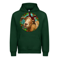 Forest Green Farm Goat Christmas Urban Hoodie - RanaPortraitStore