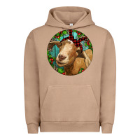Pigment Burro Farm Goat Christmas Urban Hoodie - RanaPortraitStore