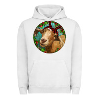Pigment Lunar Rock Farm Goat Christmas Urban Hoodie - RanaPortraitStore