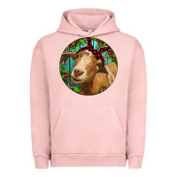Pigment Salmon Farm Goat Christmas Urban Hoodie - RanaPortraitStore