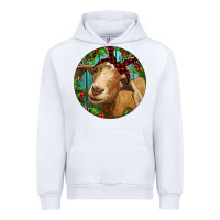 White Farm Goat Christmas Urban Hoodie - RanaPortraitStore