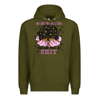 Army Green my crystal ball says you are full of Premium Hoodie - Zillion Design Studio