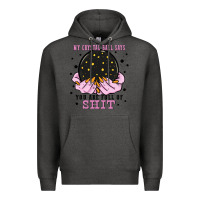 Charcoal Heather my crystal ball says you are full of Premium Hoodie - Zillion Design Studio