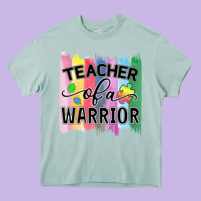 Teacher Of A Warrior Heavy Core Tee Designed By Cowhidedigitalart