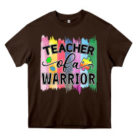 Chocolate Brown Teacher of a warrior Heavy Core Tee - CowhideDigitalArt