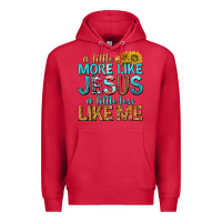 Cardinal a little more like jesus a little less like me Premium Hoodie - texasbilliewilder