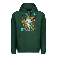 Sports Green adulthing is some bullshit with sanflowers and gamstone  tbw Premium Hoodie - texasbilliewilder