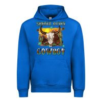 Cobalt simmer down cowboy Urban Hoodie - texasbilliewilder