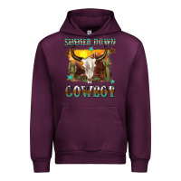 Mauve Wine simmer down cowboy Urban Hoodie - texasbilliewilder