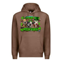 Chestnut St Patricks Day Lucky Heifers Premium Hoodie - RanaPortraitStore