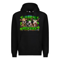 Black St Patricks Day Lucky Heifers Premium Hoodie - RanaPortraitStore