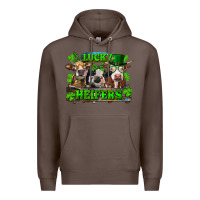 Coffee St Patricks Day Lucky Heifers Premium Hoodie - RanaPortraitStore