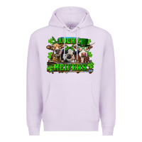 Lilac St Patricks Day Lucky Heifers Premium Hoodie - RanaPortraitStore