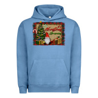 Pigment Pebble Blue It's Christmas Gnomes Urban Hoodie - RanaPortraitStore