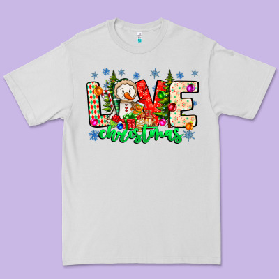 Love Christmas Premium Tee Designed By Cowhidedigitalart