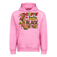 Fuchsia Pink steppin into black history Urban Hoodie - Zillion Design Studio