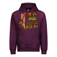 Mauve Wine steppin into black history Urban Hoodie - Zillion Design Studio