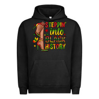 Pigment Black steppin into black history Urban Hoodie - Zillion Design Studio