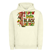 Pigment Pistachio steppin into black history Urban Hoodie - Zillion Design Studio