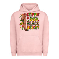 Pigment Salmon steppin into black history Urban Hoodie - Zillion Design Studio
