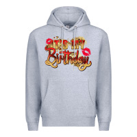 Heather Grey it's my birthday Premium Hoodie - Zillion Design Studio