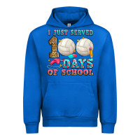 Cobalt i just served 100 days of school volleyball Urban Hoodie - Zillion Design Studio