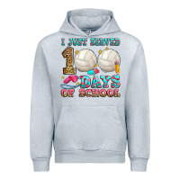 Heather Grey i just served 100 days of school volleyball Urban Hoodie - Zillion Design Studio