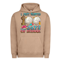 Pigment Burro i just served 100 days of school volleyball Urban Hoodie - Zillion Design Studio