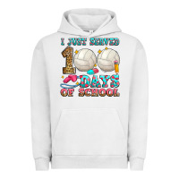 Pigment Lunar Rock i just served 100 days of school volleyball Urban Hoodie - Zillion Design Studio